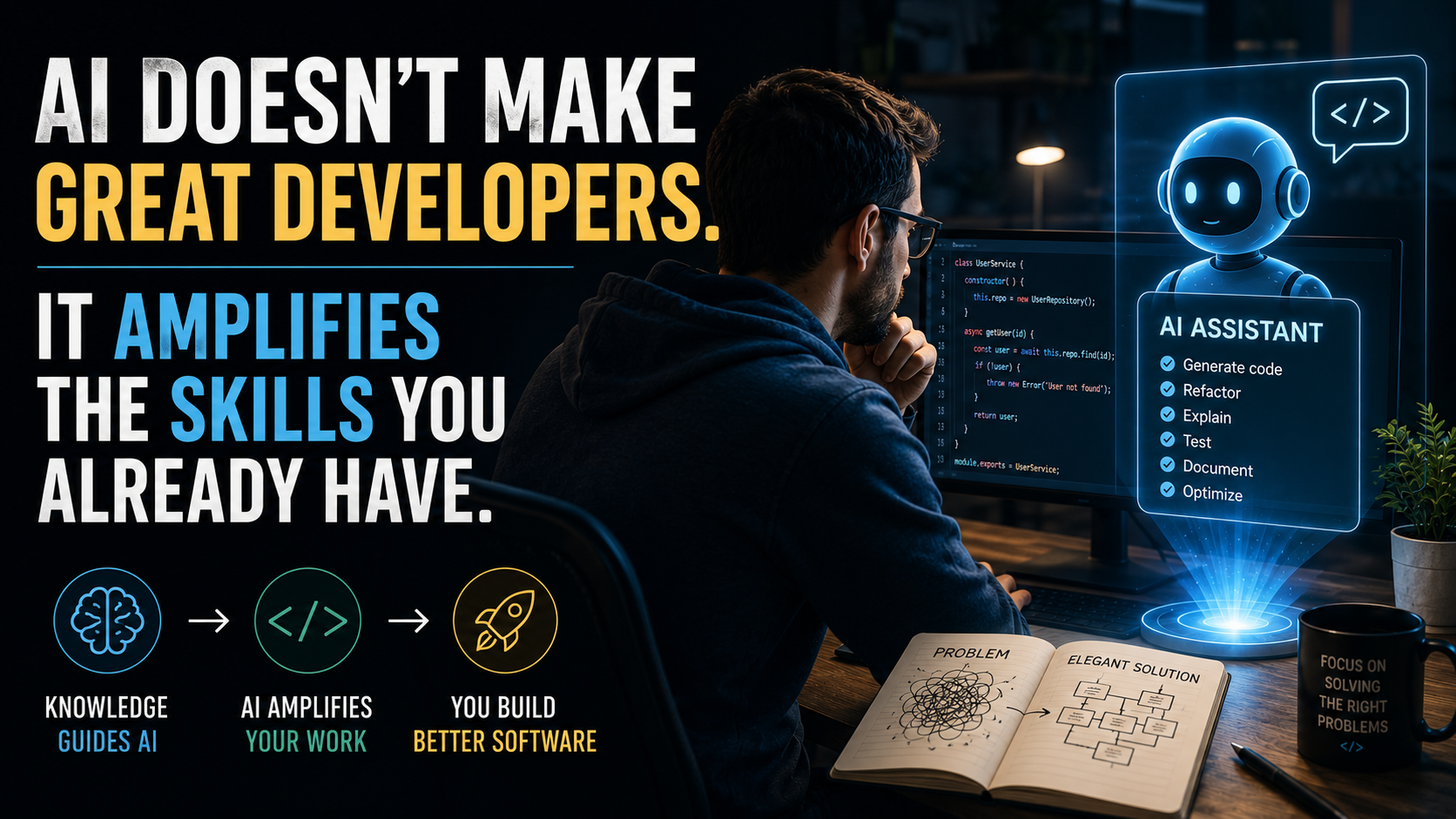 AI Doesn't Make Great Developers. It Amplifies The Skills You Already Have.